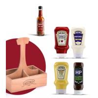 Heinz Ahşap Sosluk Hediyeli 5'li Set